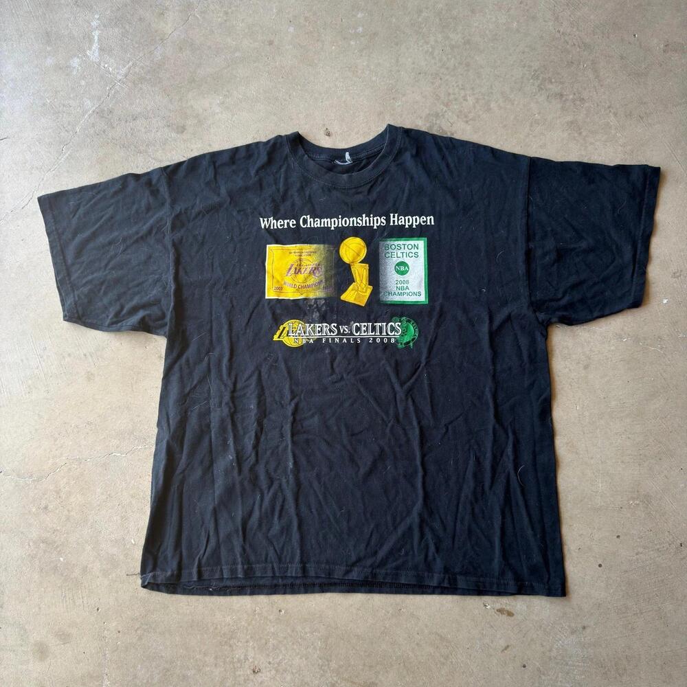 2008 NBA Finals T-Shirt Kobe Bryant Lakers Celtics Rival Fits Mens